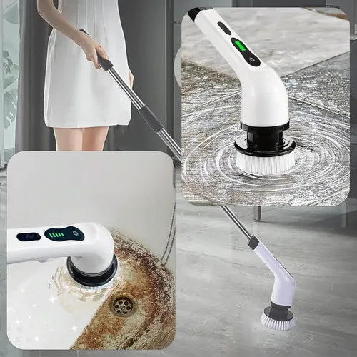 Cepillo Eléctrico de Limpieza 9 en 1 - Limpia tu hogar en minutos sin esfuerzo